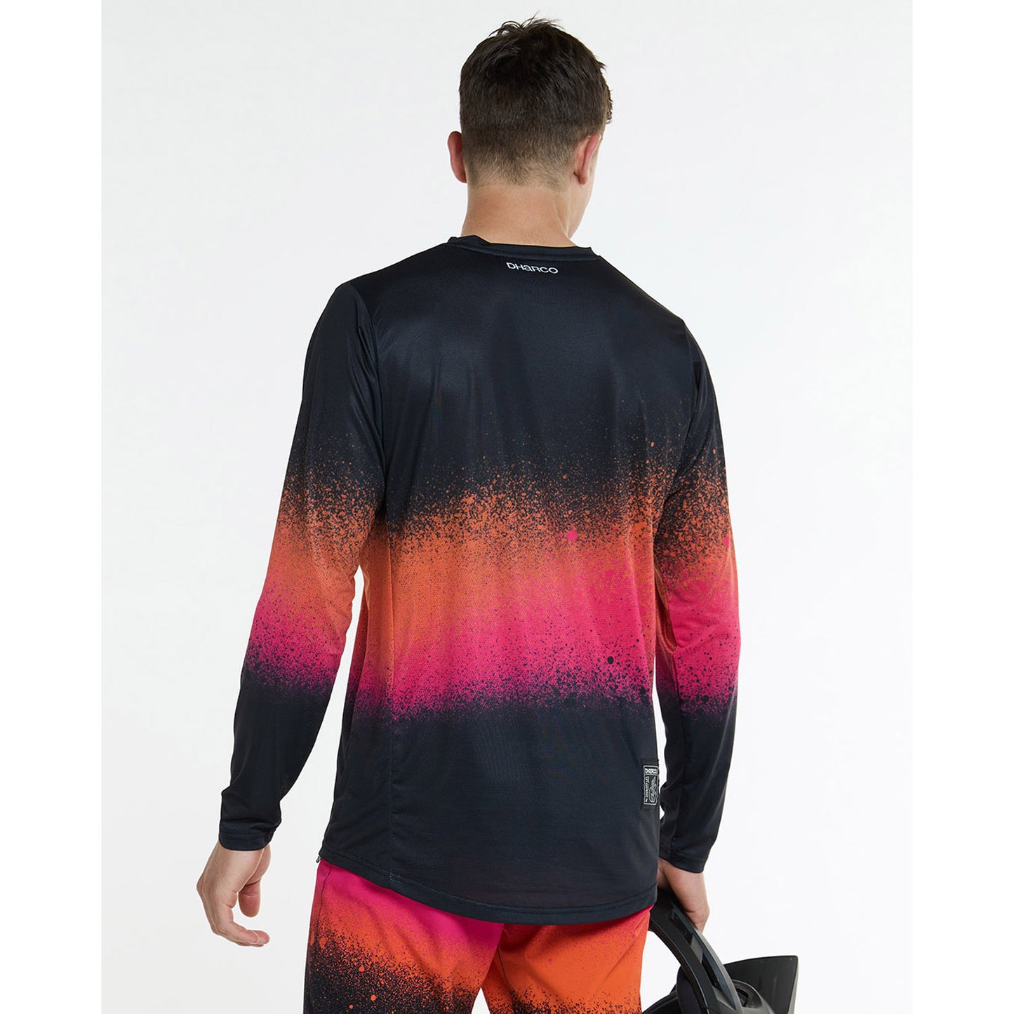 Maillot DHARCO RACE BLACK SNAKE Manches Longues Noir/Orange