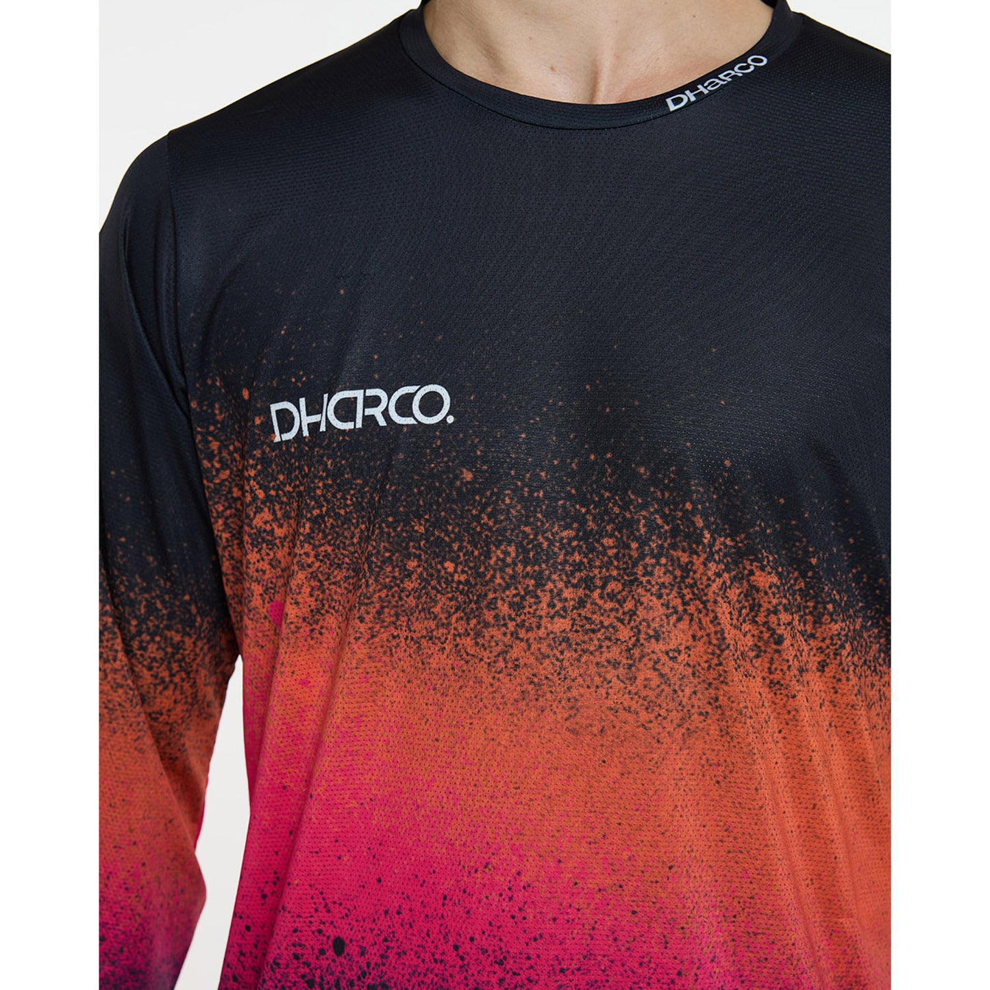 Maillot DHARCO RACE BLACK SNAKE Manches Longues Noir/Orange