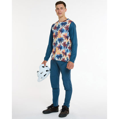 Maillot DHARCO GRAVITY VENICE BEACH Manches Longues Bleu