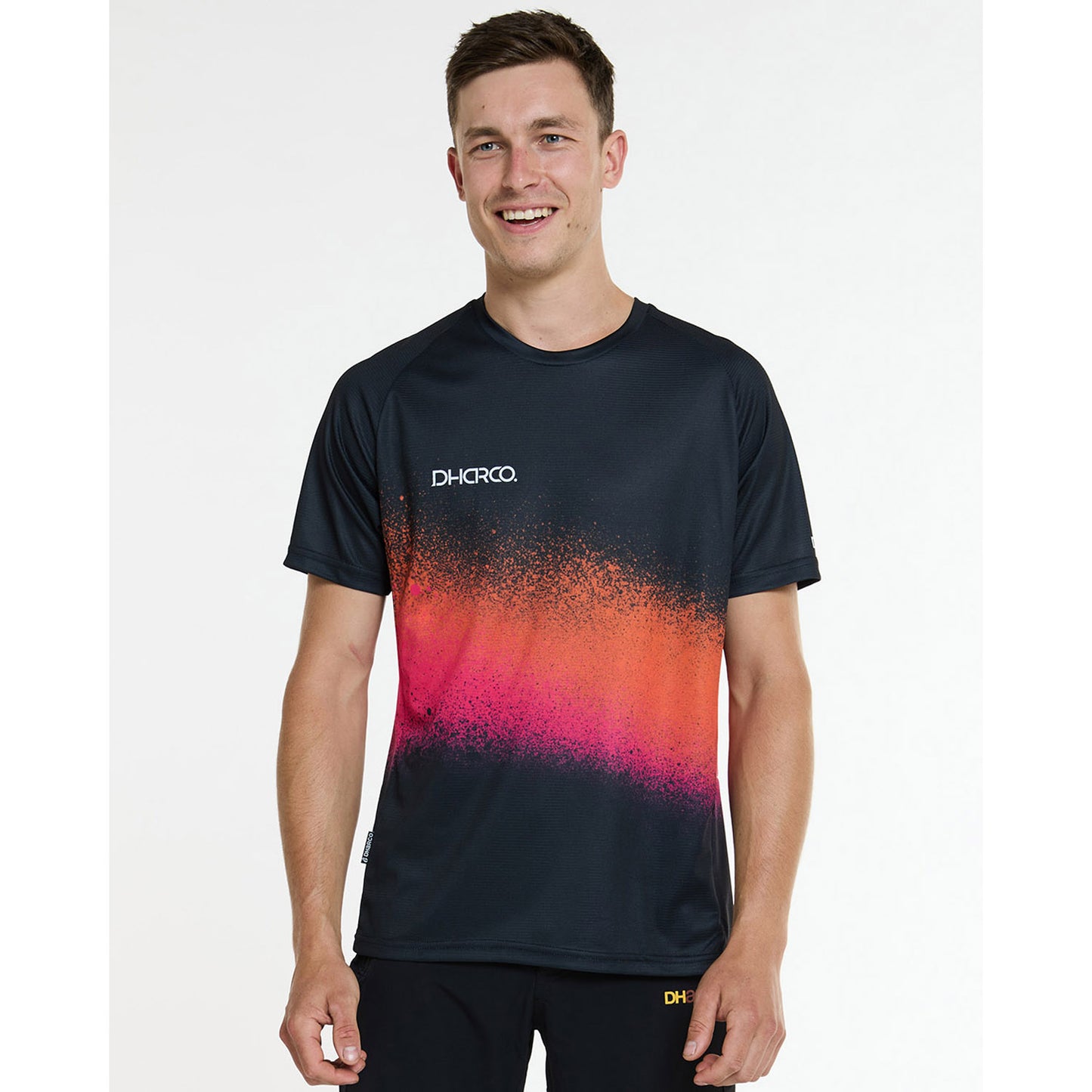 DHARCO BLACK SNAKE Kortærmet Jersey Sort/Orange