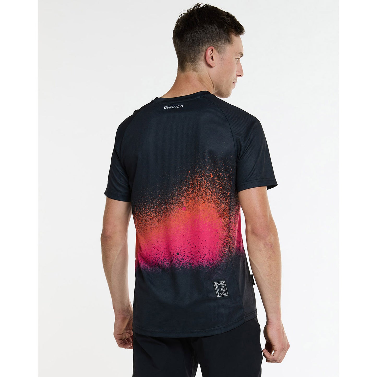 DHARCO BLACK SNAKE Kortærmet Jersey Sort/Orange
