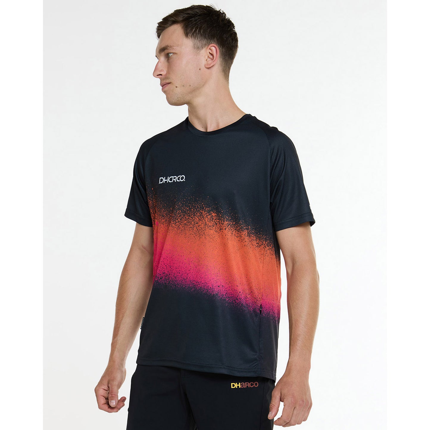 DHARCO BLACK SNAKE Kortærmet Jersey Sort/Orange