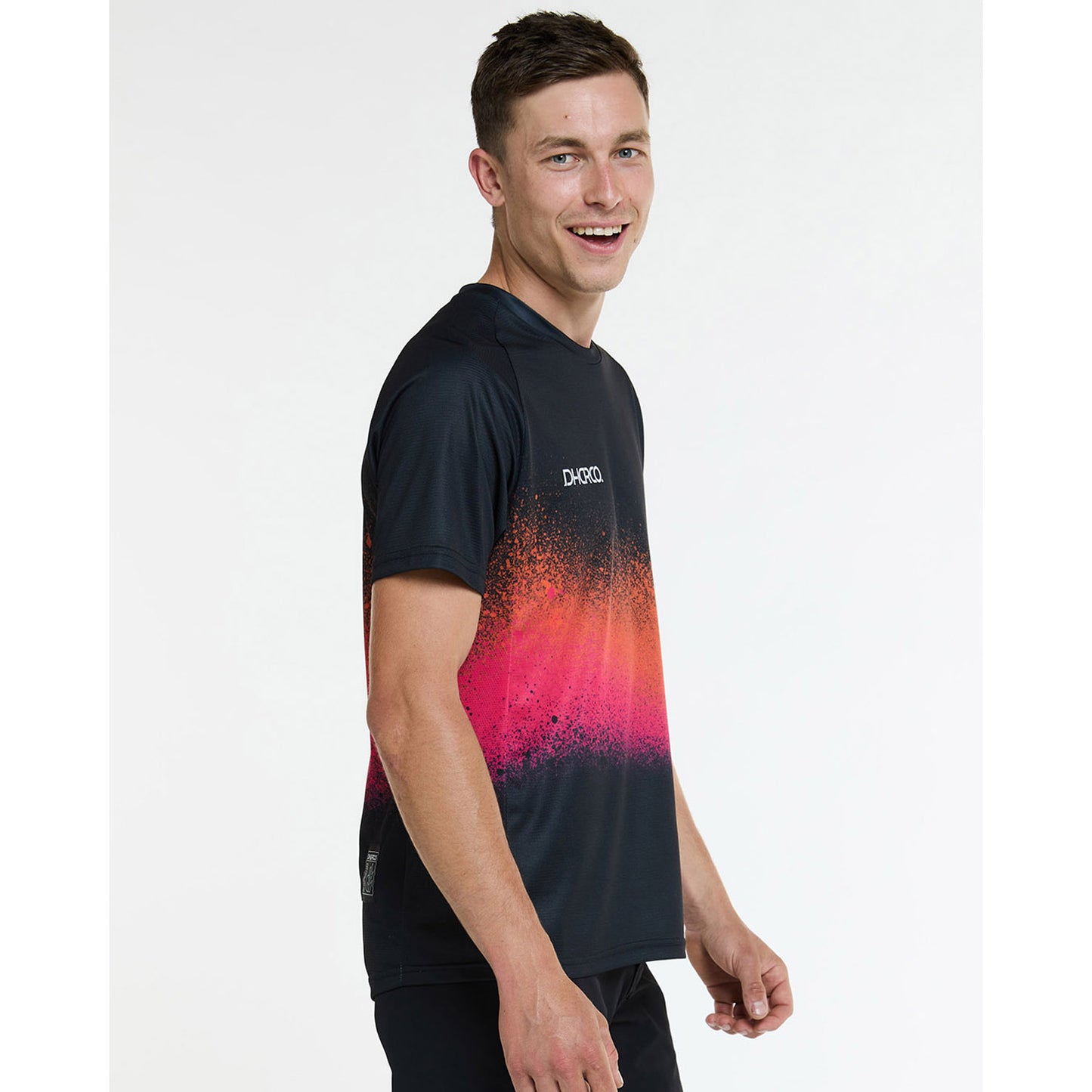 DHARCO BLACK SNAKE Kortærmet Jersey Sort/Orange