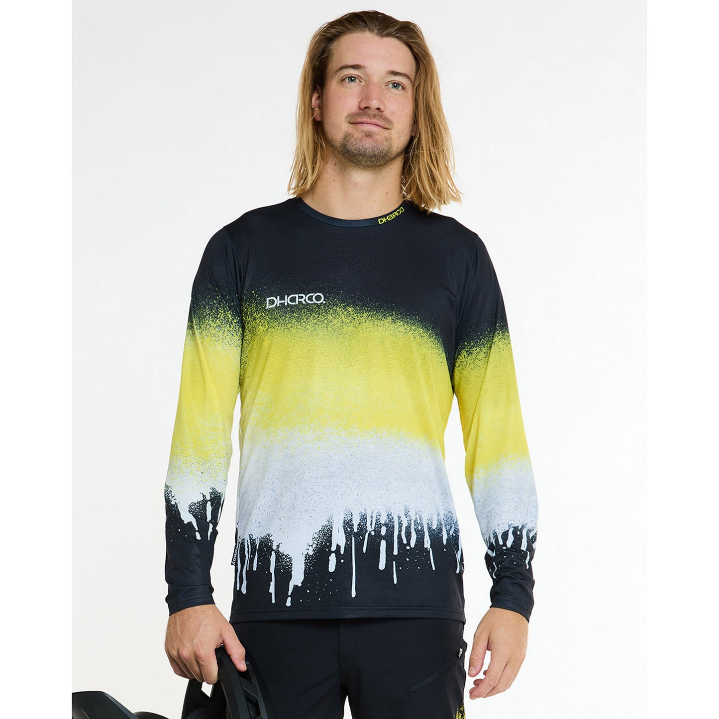 Maillot DHARCO RACE ACID RAIN Manches Longues Noir/Jaune