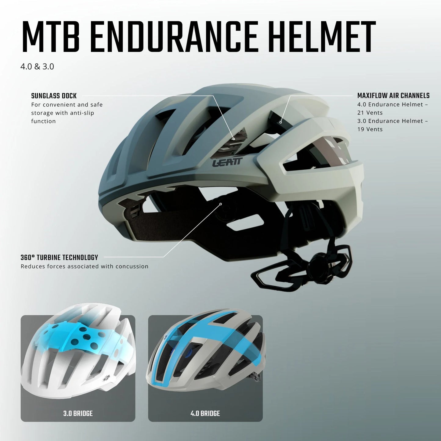 LEATT ENDURANCE 4.0 MTB-hjälm Svart