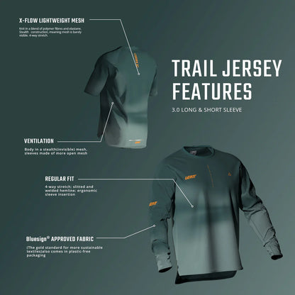 Maillot LEATT  MTB TRAIL 3.0 Femme Manches Longues Rose