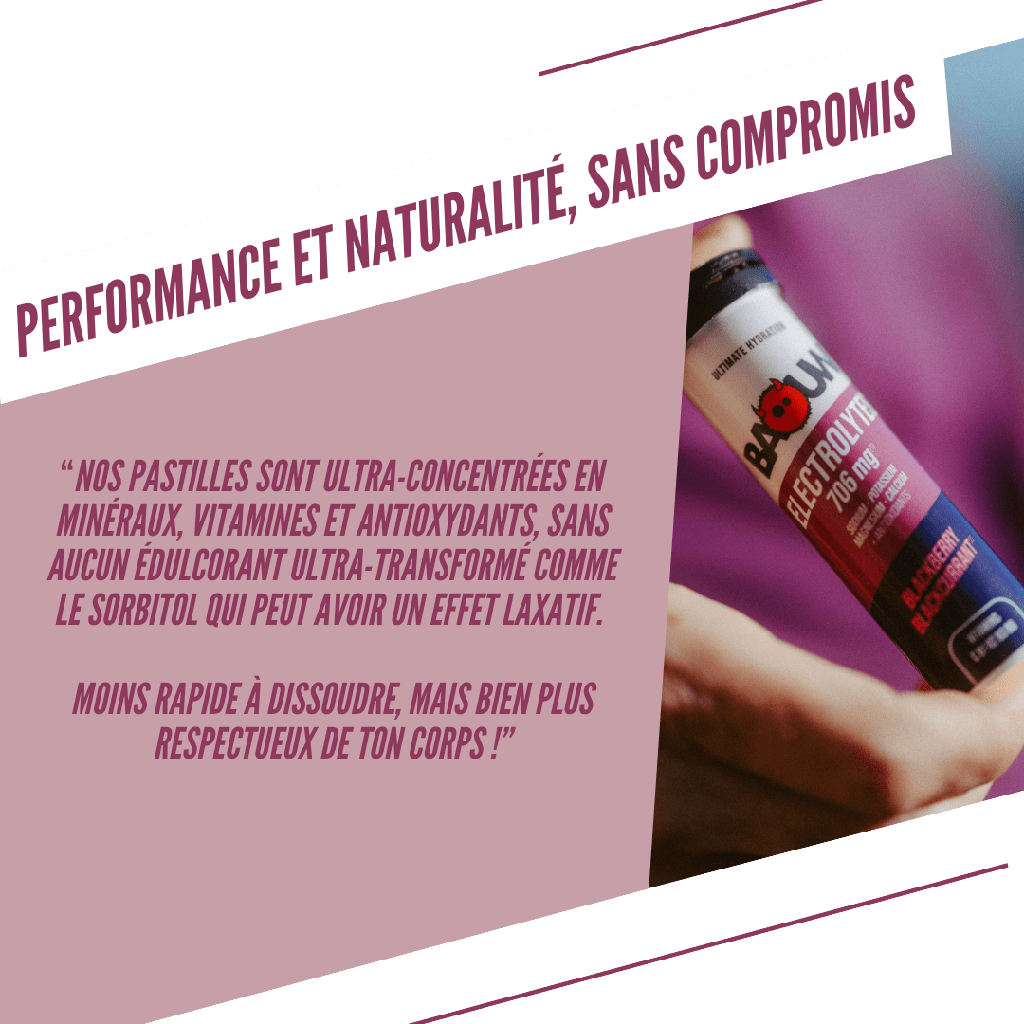BAOUW Energy Drink (tuba 10 tabletek) Blackberry/Cassis