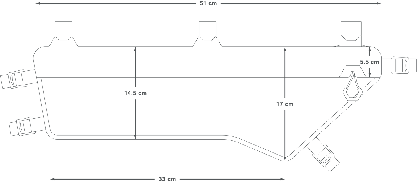 APIDURA EXPEDITION COMPACT FRAME PACK DRY 5,3 l brašna na rám černá