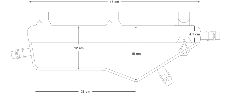 APIDURA EXPEDITION COMPACT FRAME PACK DRY 4,5 L ramväska Svart