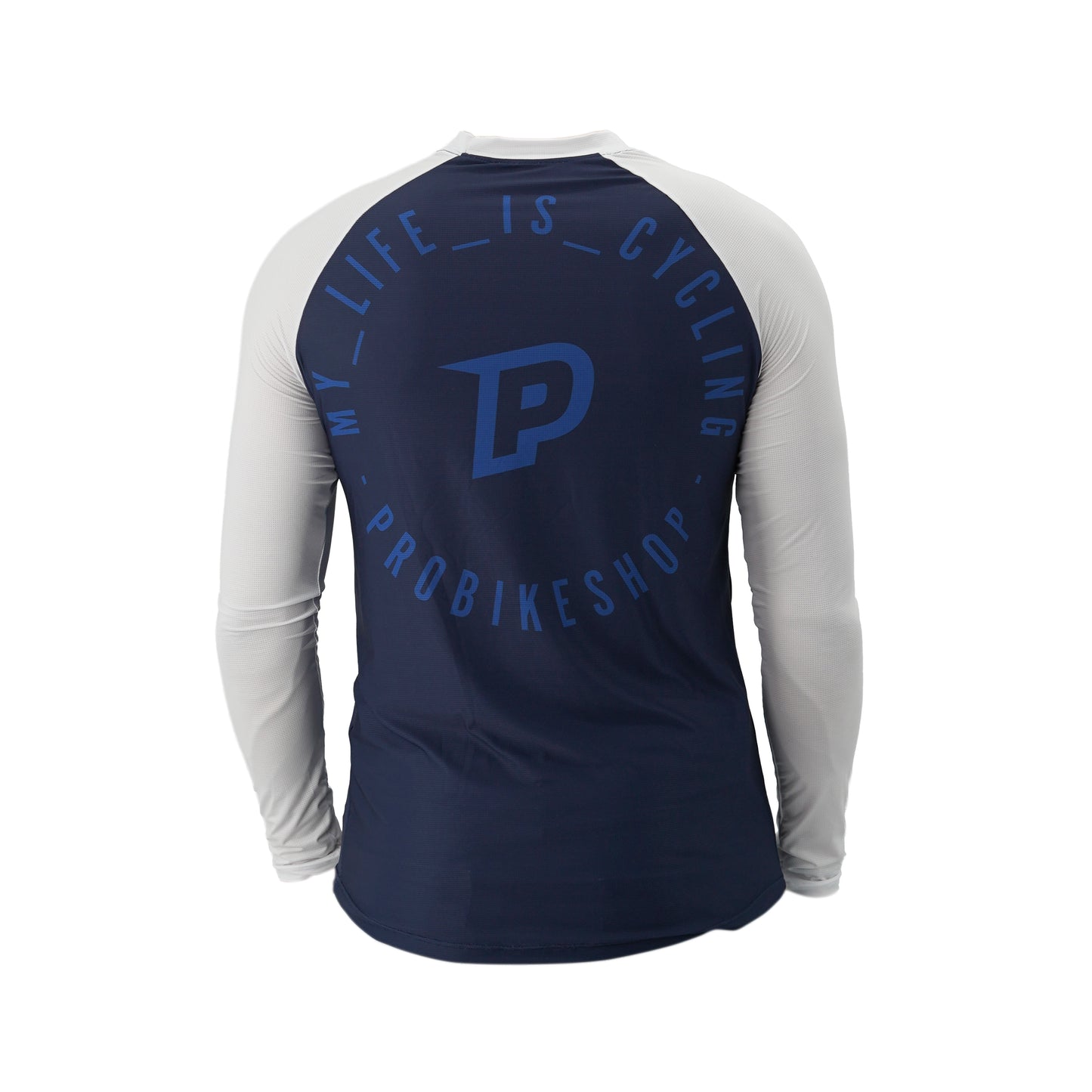 Koszulka z długim rękawem PROBIKESHOP FREERIDE Navy/White