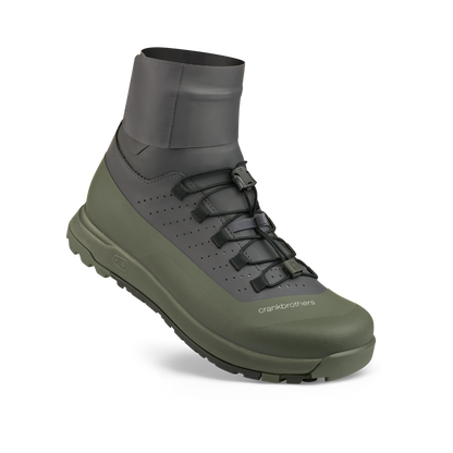 Chaussures VTT CRANKBROTHERS MALLET TRAIL SPEEDLACE SEAL Gris/Vert - vue 3/4