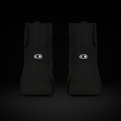 Chaussures VTT CRANKBROTHERS MALLET TRAIL SPEEDLACE SEAL Gris/Vert - détails réfléchissants arrière