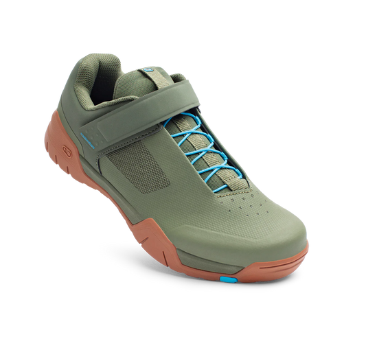 Chaussures VTT CRANKBROTHERS MALLET ENDURO SPEED LACE CLIP-IN Vert/Bleu