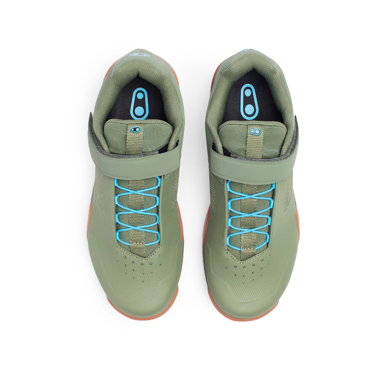 Chaussures VTT CRANKBROTHERS MALLET ENDURO SPEED LACE CLIP-IN Vert/Bleu