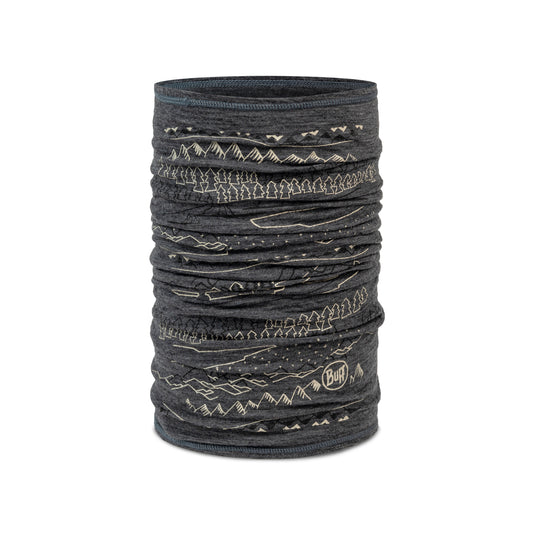 BUFF MERINO LIGHTWEIGHT PRINT Choker Grå