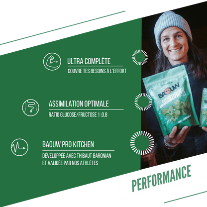 Boisson Énergétique BAOUW ISOTONIC (45g) Menthe/Mélisse