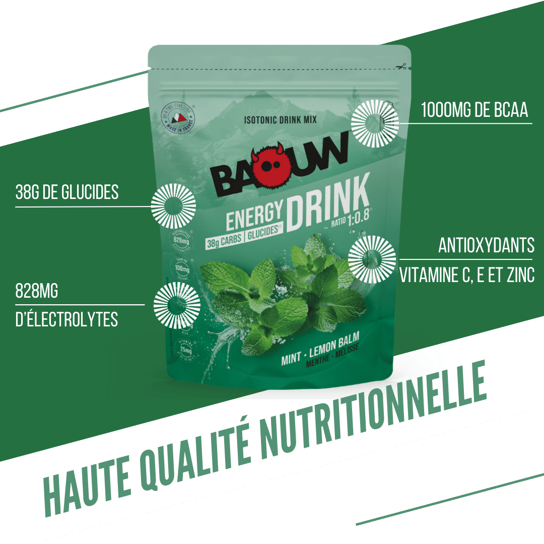 BAOUW ISOTONIC Energy Drink (585g) Máta/Melissa