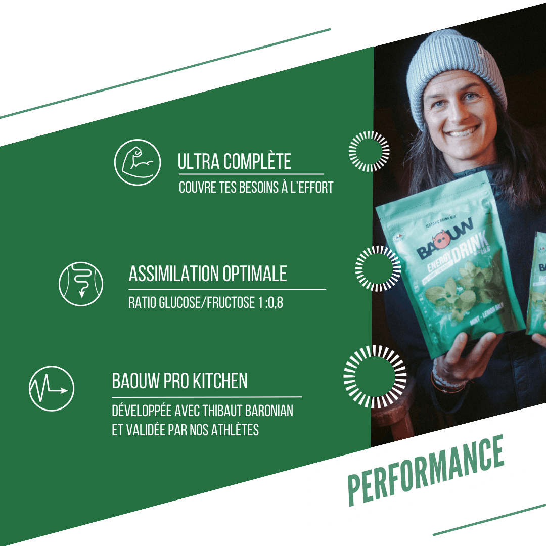 BAOUW ISOTONIC Energy Drink (585g) Máta/Melissa