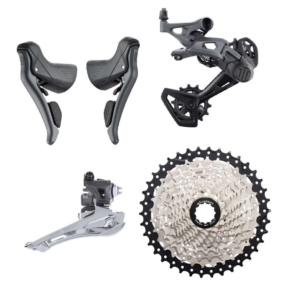 MICROSHIFT Sword 2x10v kraftaggregat