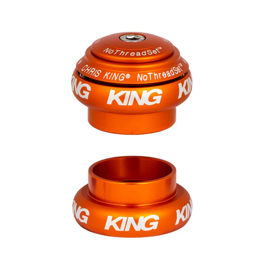 Jeu de Direction Externe CHRIS KING NOTHREADSET 1"1/8 EC34 Orange