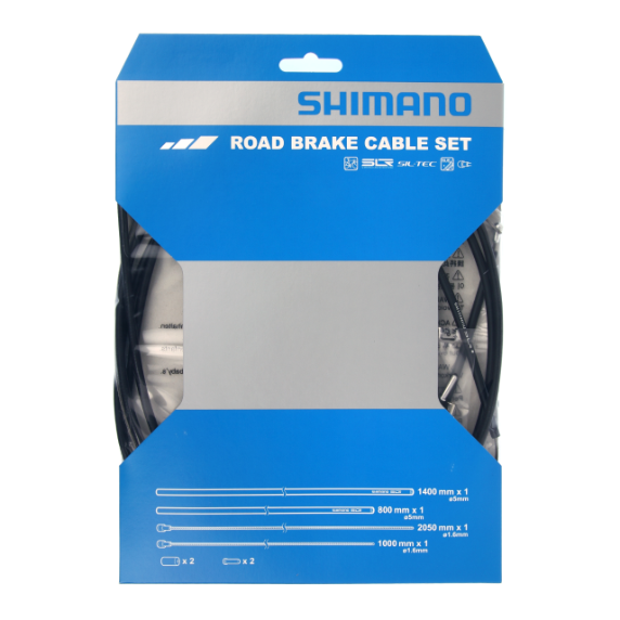 Kit de Câbles et Gaines de Frein SHIMANO PTFE Noir