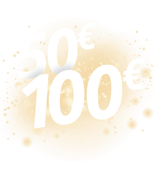 JUL - Fra €50 til €100