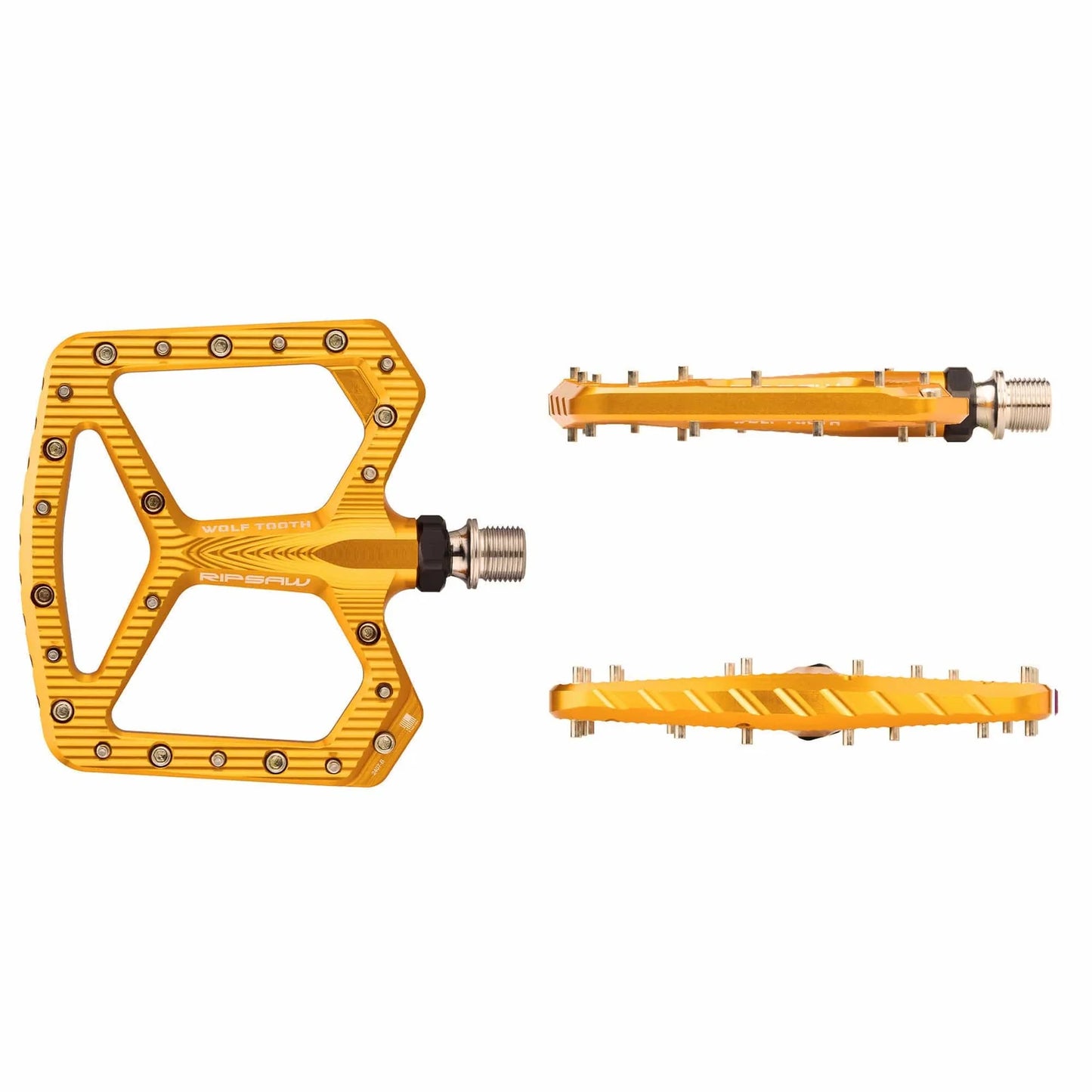 Ploché pedály WOLF TOOTH RIPSAW, zlaté