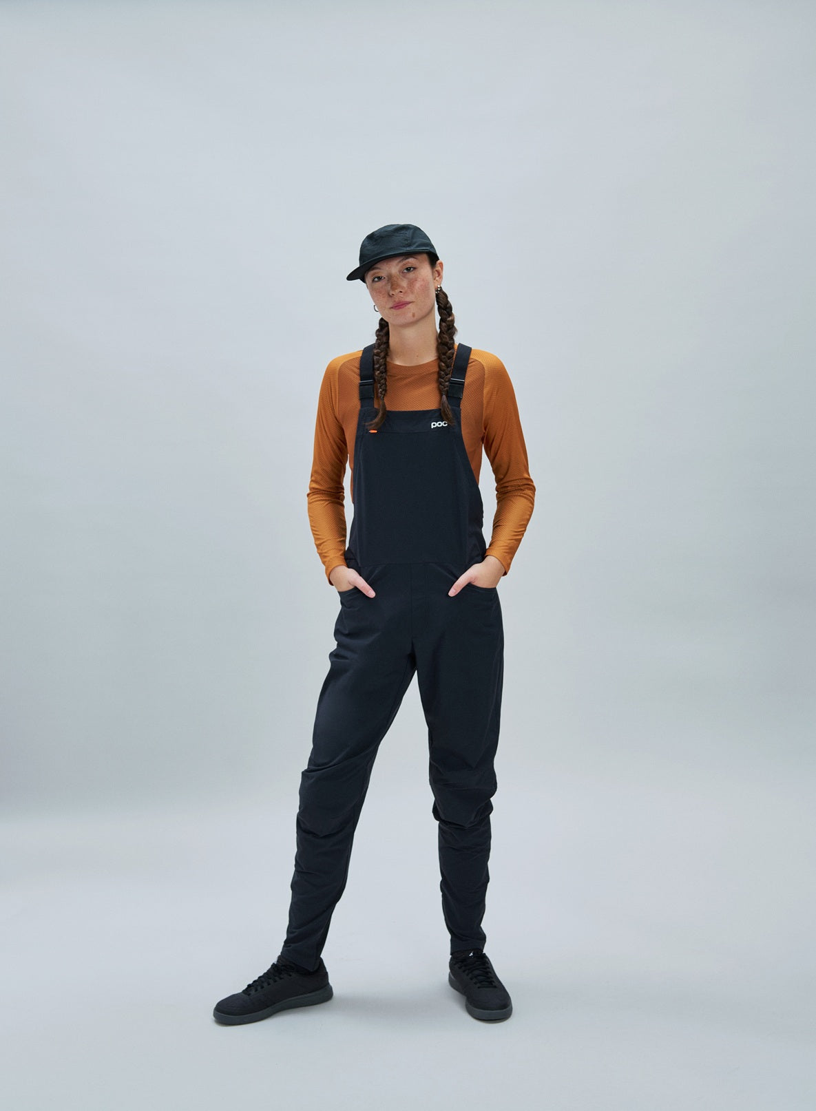 POC MOTION DUNGAREE-langbukser til kvinder Sort