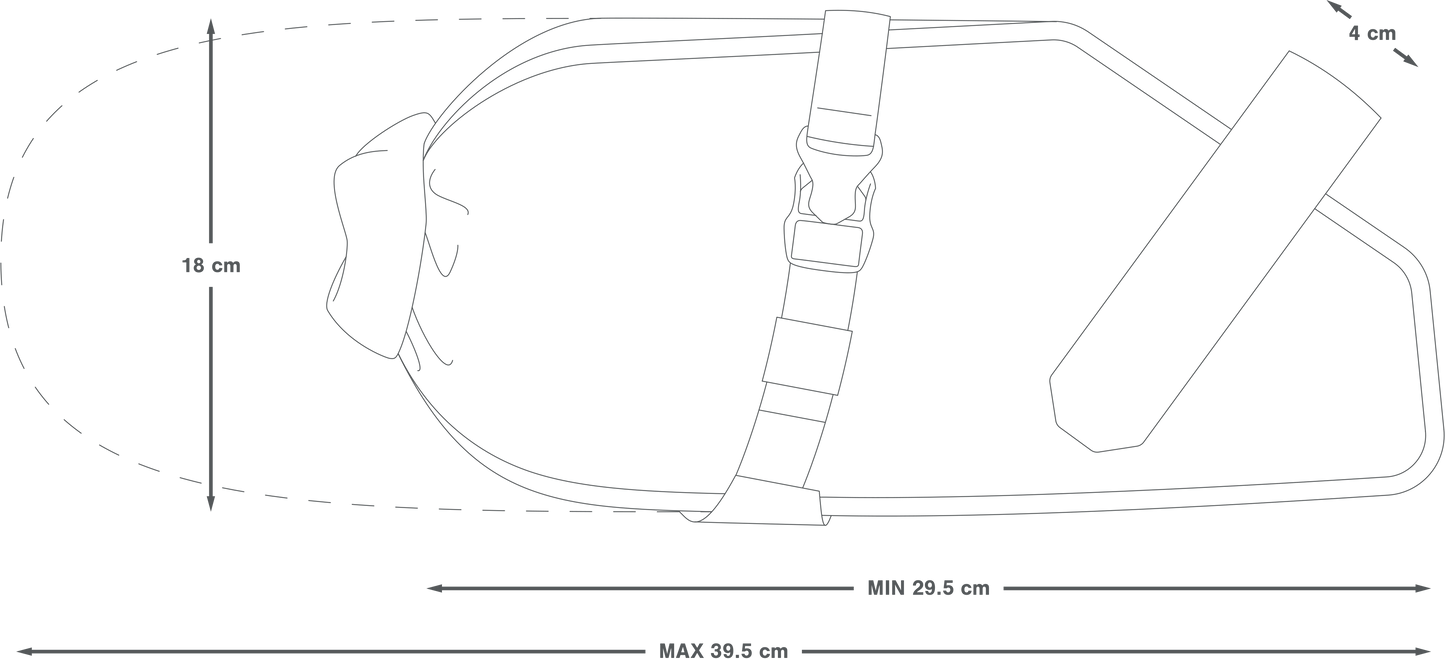 Sacoche de Selle APIDURA RACING SADDLE PACK 7 L Noir