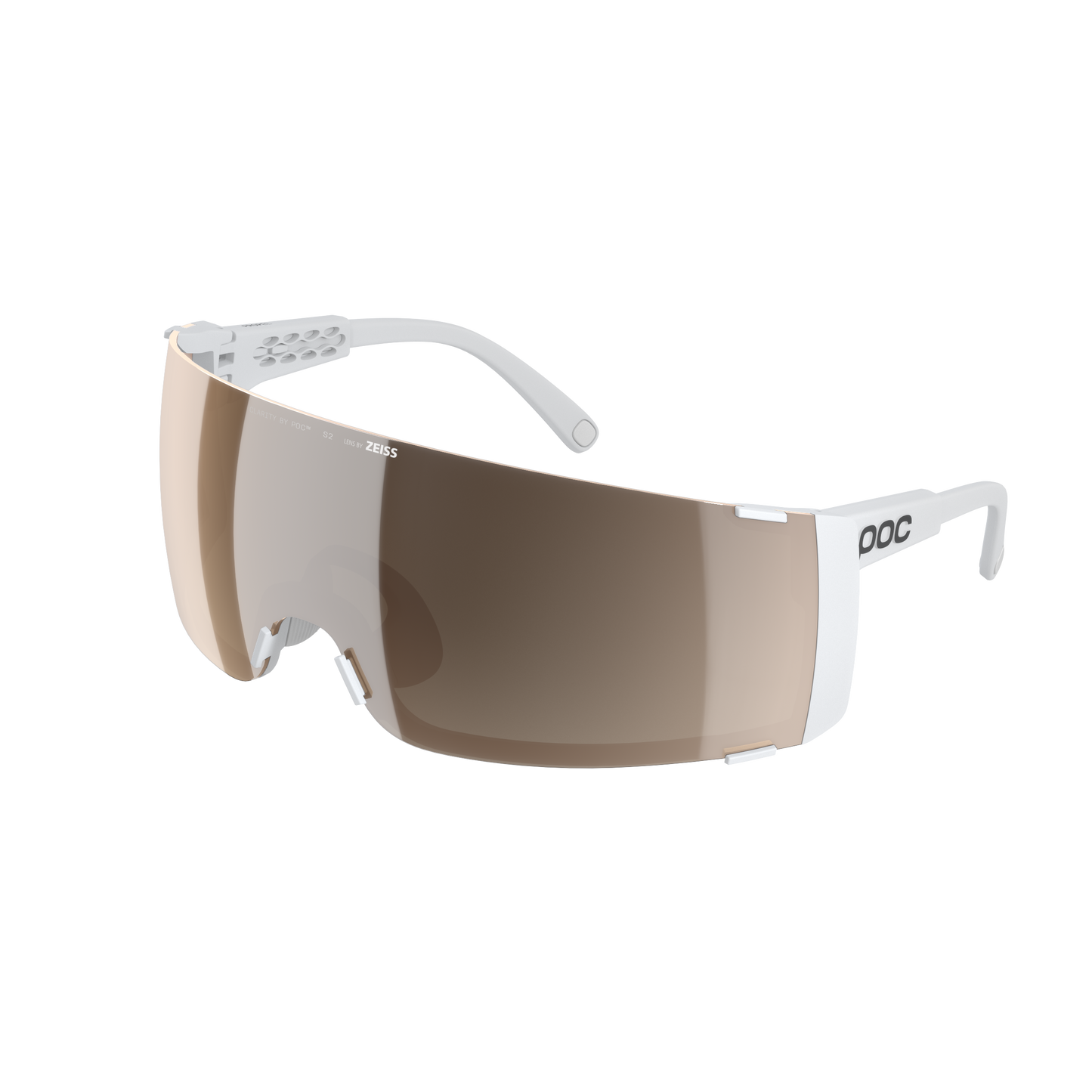 Lunettes POC PROPEL + Blanc Verre Clarity Trail Partly Sunny Silver