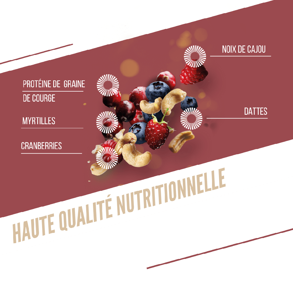 Proteinová tyčinka BAOUW ORGANIC EXTRA Red Fruits/Cashew (50g)