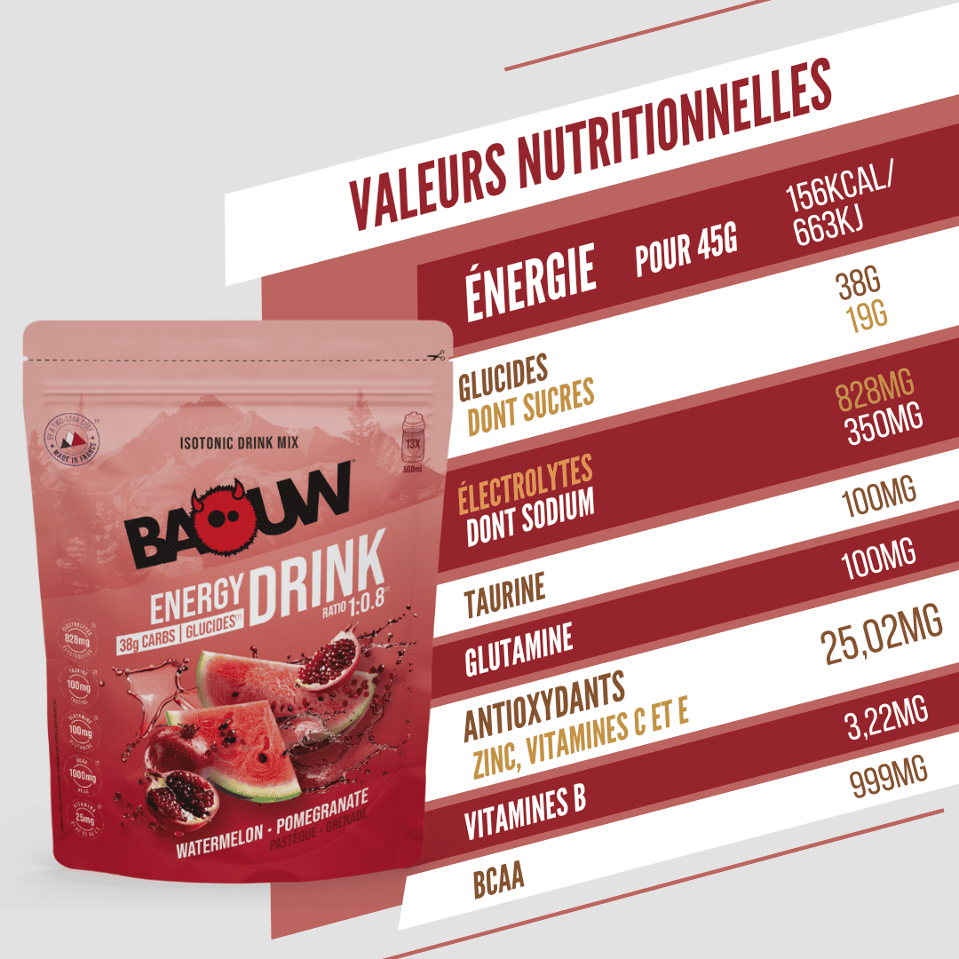 BAOUW ISOTONIC Energy Drink (585g) Meloun/pomerančové jablko
