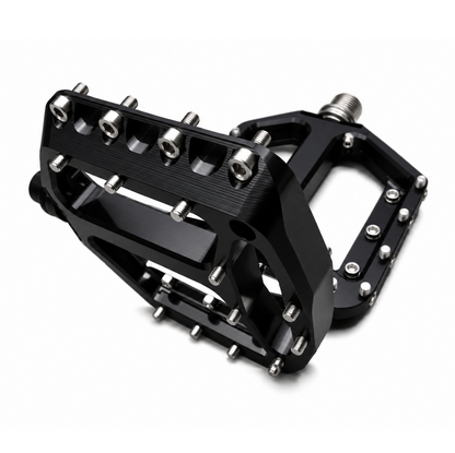 Pédales Plates HXR COMPONENTS AXE ACIER Noir