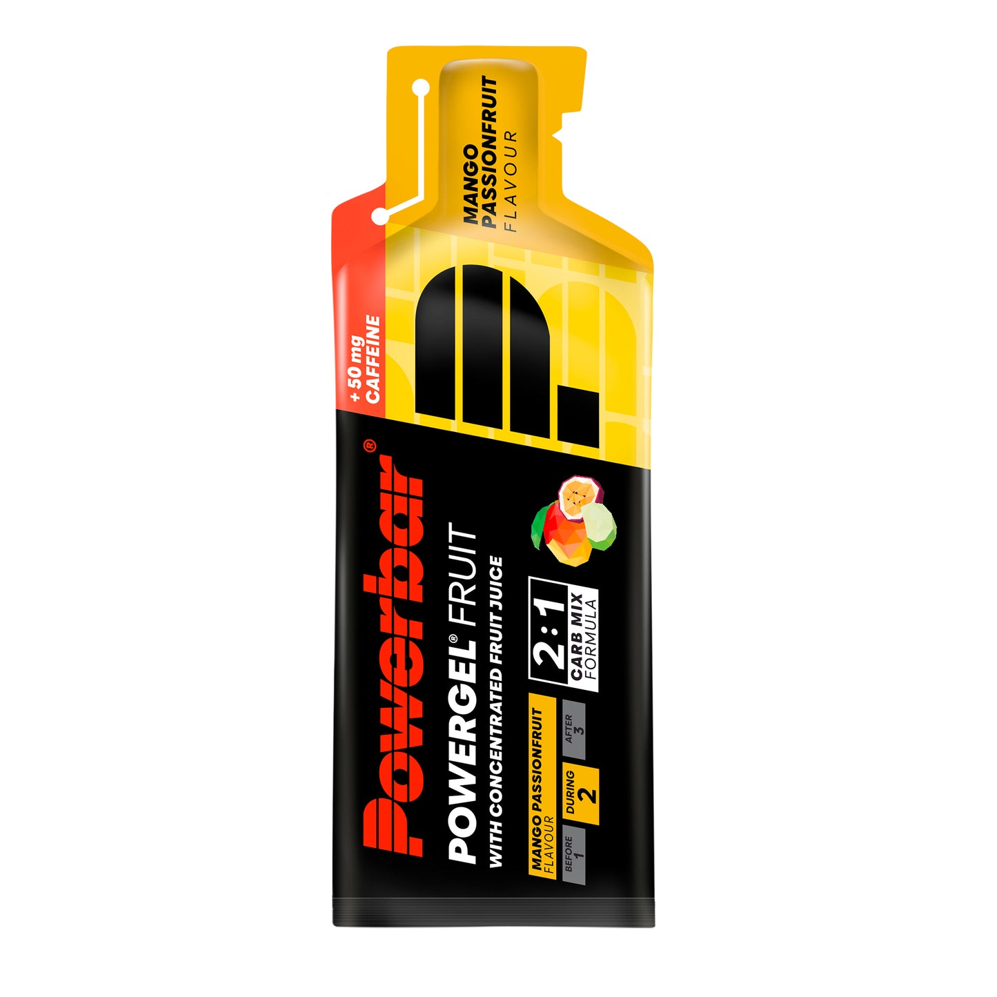 Gel Énergétique POWERBAR POWERGEL FRUIT (41g) Mange Passion Caféiné