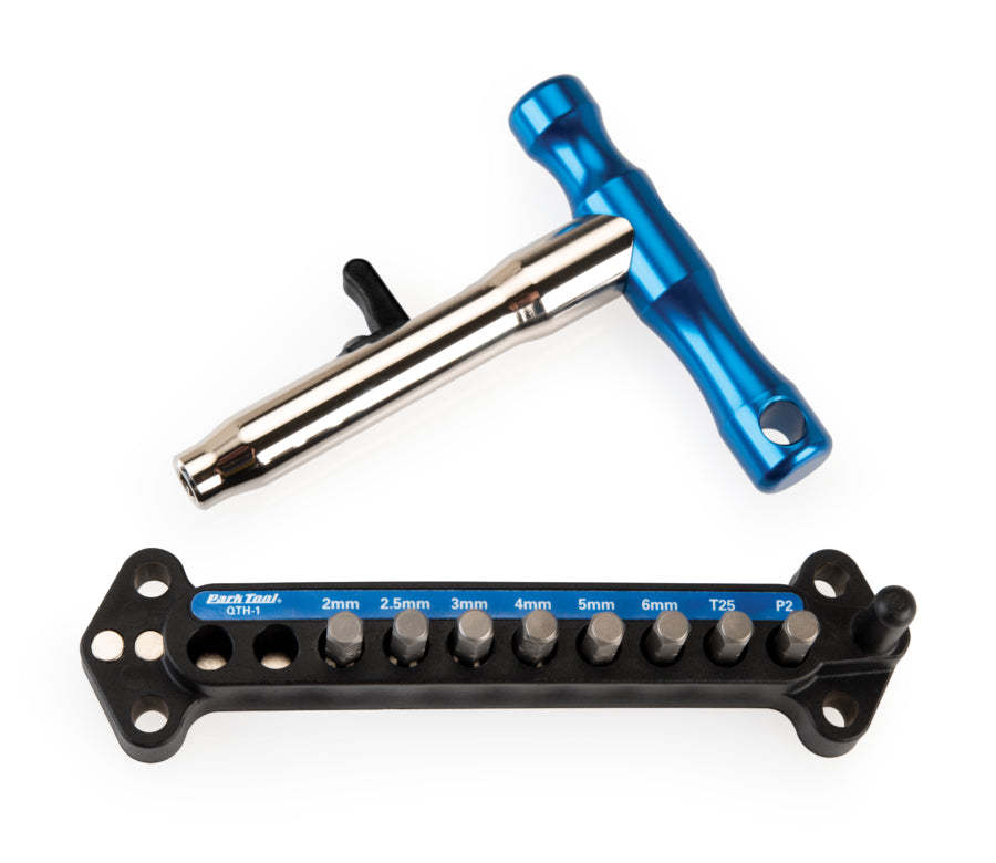 Park Tool QTH-1 Poignée en T à changement rapide avec embouts