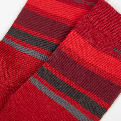 Chaussettes ENDURA BAABAA MERINO STRIPE Rouge