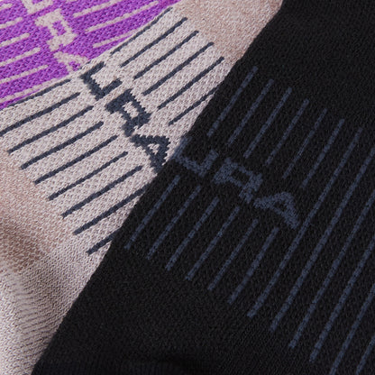 Chaussettes ENDURA  COOLMAX RACE Femme Violet/Gris/Noir (x3 Paires)