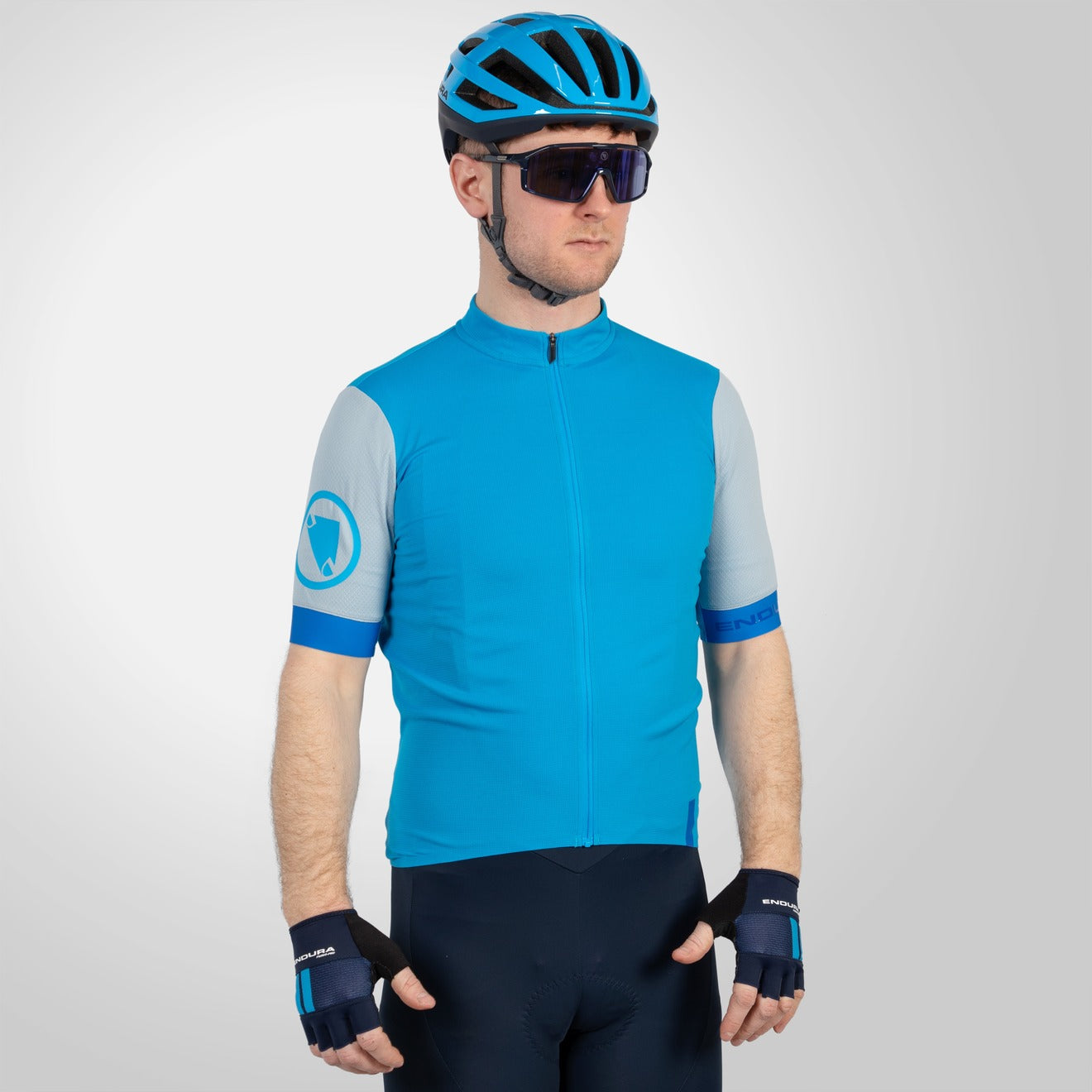 Maillot ENDURA FS260 Manches Courtes Bleu