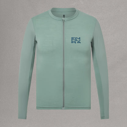 Maillot ENDURA ALLTRACK RIDE Manches Longues Vert Sage