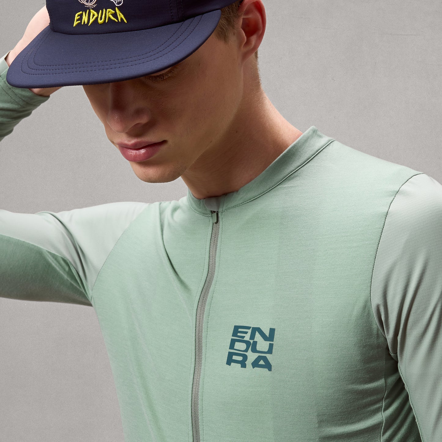 Maillot ENDURA ALLTRACK RIDE Manches Longues Vert Sage