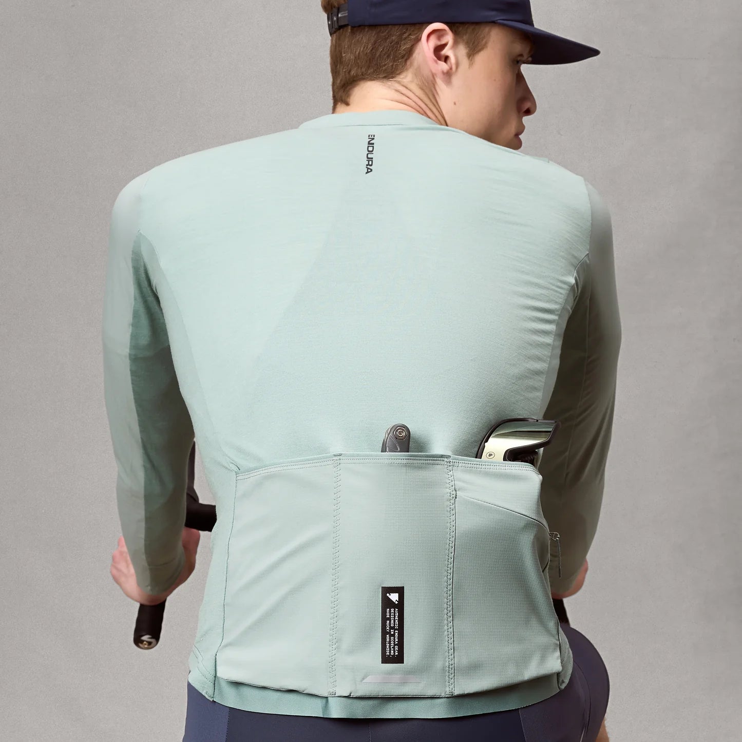Maillot ENDURA ALLTRACK RIDE Manches Longues Vert Sage