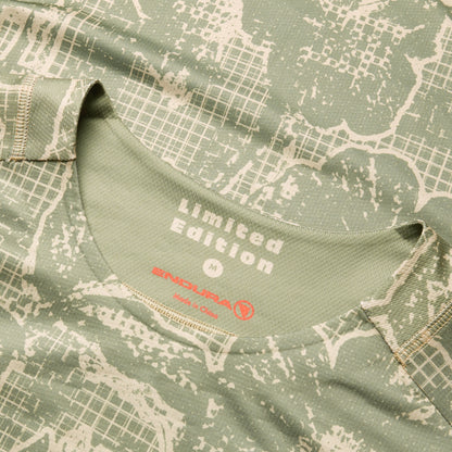 Maillot ENDURA LTD PRINTED Manches Longues Camo Kaki