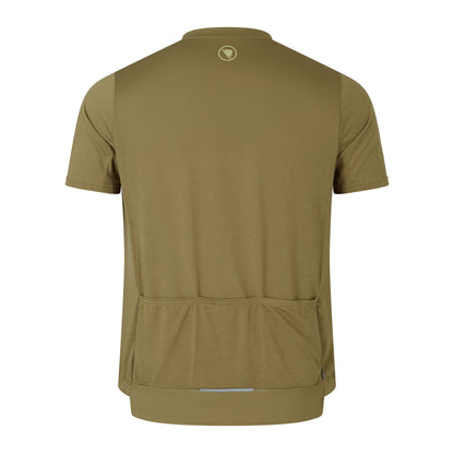 Maillot ENDURA LOOP ZIPPED Manches Courtes Kaki