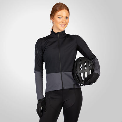 Maillot ENDURA FS260 JETSTREAM Femme Manches Longues Noir