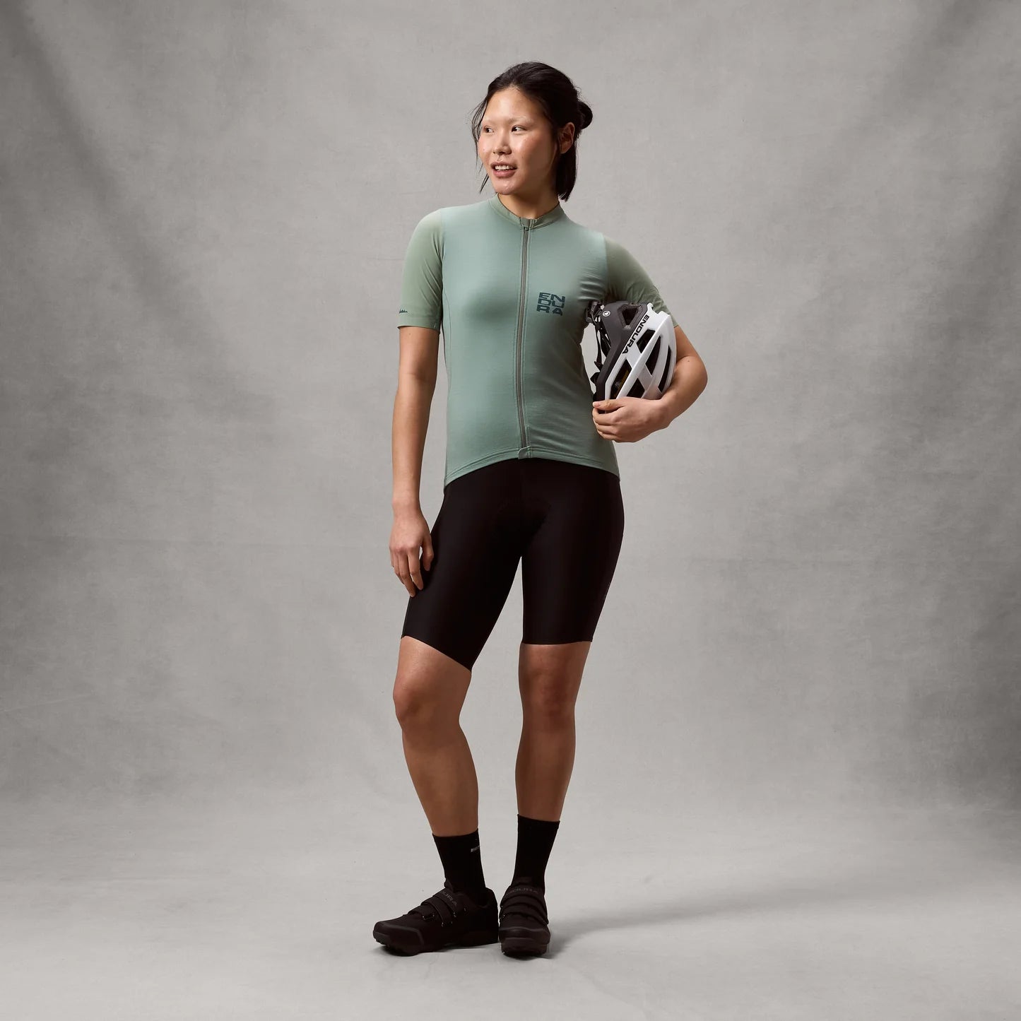 Maillot ENDURA ALLTRACK RIDE Manches Courtes Femme Sage Green