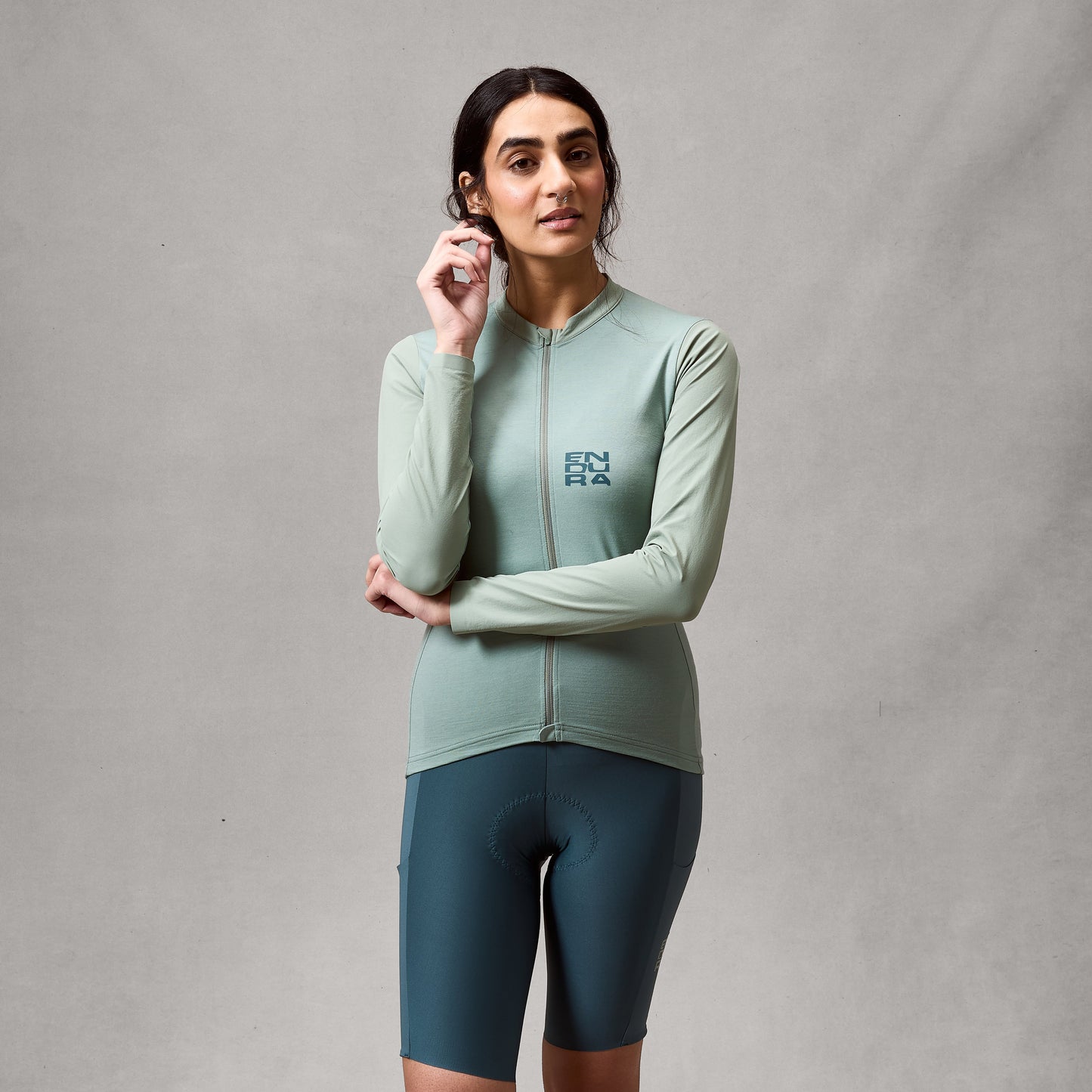 ENDURA ALLTRACK RIDE Dámský dres s dlouhým rukávem Sage Green