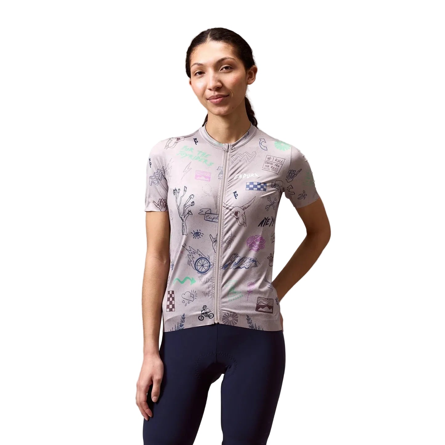 Dámský dres ENDURA PRO SL PRINT GTI s krátkým rukávem Titanium Jersey