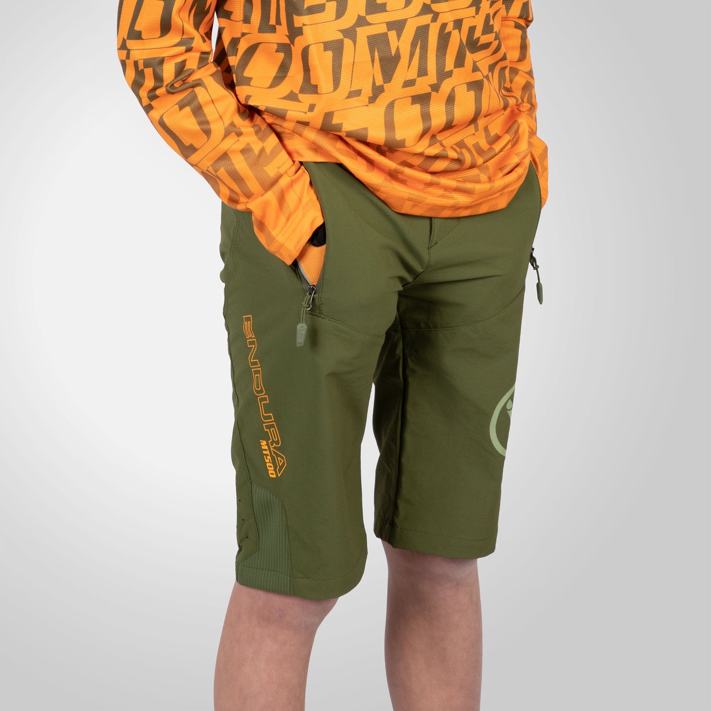 ENDURA MT500 II BURNER Juniorské šortky Khaki