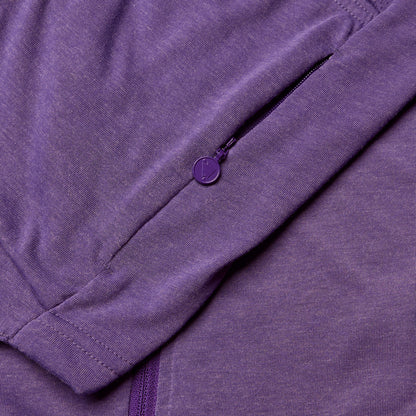 Maillot ENDURA LOOP ZIPPED Manches Courtes Femme Violet