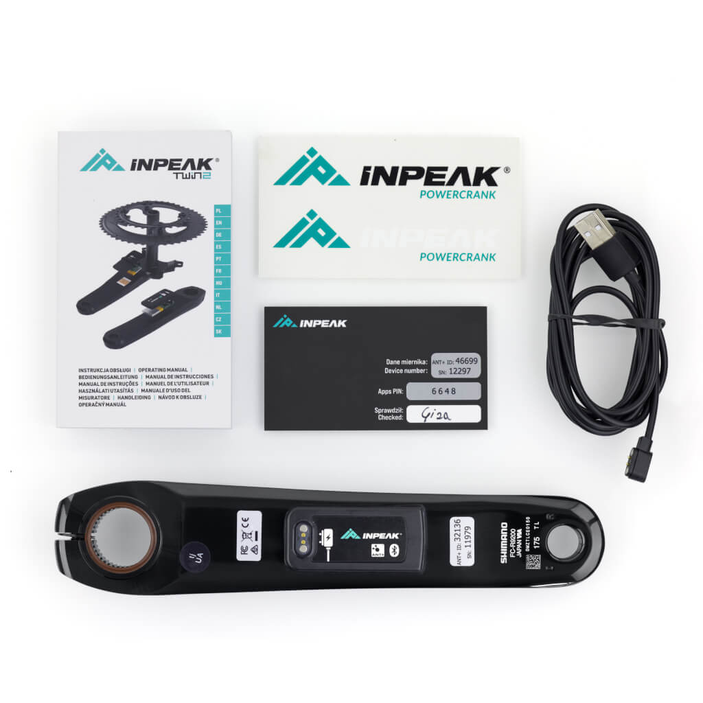 Manivelle Gauche Capteur de Puissance INPEAK POWERCRANK-E Shimano Dura-Ace R9200